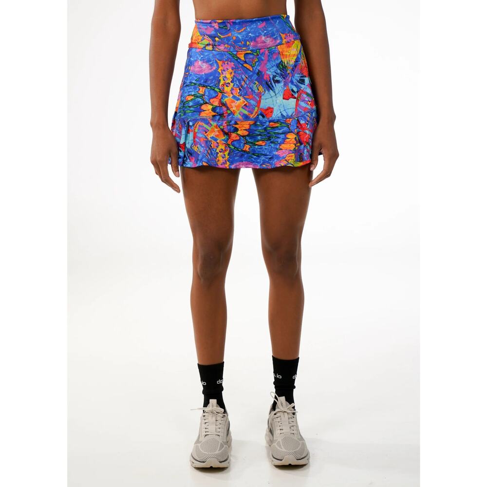 Donajo JoJo Skirt/Skort Women's XL Fly Blue Paint Splatter‎ Athletic Tennis